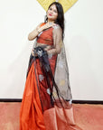 Matka Muslin jamdani Saree