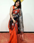 Matka Muslin jamdani Saree