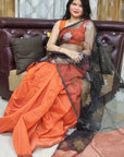 Matka Muslin jamdani Saree