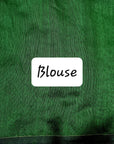 BOTTLE GREEN AND BLACK Matka Muslin jamdani Saree