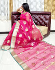 PINK kota silk weaving