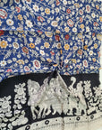 BLUE KALAMKARI SILK DUPATTA