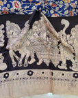 BLUE KALAMKARI SILK DUPATTA