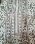 OFF WHITE AND GREY PASHMINA DRESS MATERIAL