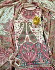 PINK KARANCHI PRINT DRESS MATERIAL
