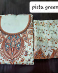 PINK KARANCHI PRINT DRESS MATERIAL