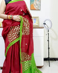Mirror work Handloom Saree