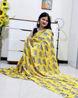 Digitally Printed Multicolor Saree