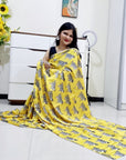 Digitally Printed Multicolor Saree