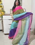 Alia inspired Rainbow saree