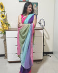 Alia inspired Rainbow saree