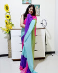 Alia inspired Rainbow saree