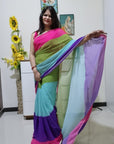 Alia inspired Rainbow saree