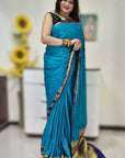 Mysore silk saree - Firozi Blue
