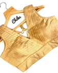READYMADE SILK PLEATED BLOUSE