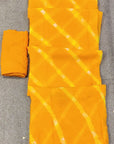 PURE GEORGETTE LEHARIYA WITH ZARI BORDER
