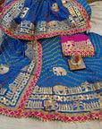 Silk bandhej lehanga