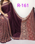 Hand block ajrakh pure modal silk vol 2