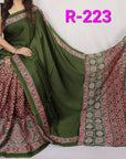 Hand block ajrakh pure modal silk vol 2