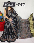 Hand block ajrakh pure modal silk vol 1