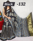 Hand block ajrakh pure modal silk vol 1