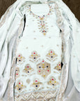 PURE GEORGETTE SEQUENCE WORK DRESS MATERIAL