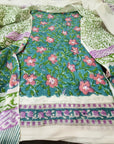 COTTON HANDBLOCK DRESS MATERIAL