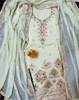 PURE GEORGETTE SEQUENCE WORK DRESS MATERIAL