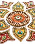 Beautiful acrylic rangoli