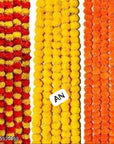 Artificial marigold flower string