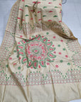 Kantha work saree