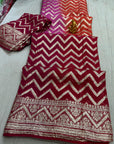 Pure Georgette Zari Saree