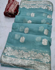 Pure Georgette Zari Saree