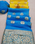Pure Georgette Zari Saree