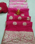 Pure Georgette Zari Saree