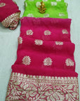 Pure Georgette Zari Saree