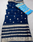 Pure Georgette Zari Saree