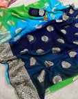 Pure Georgette Zari Saree