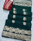 Pure Georgette Zari Saree