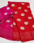 Pure Georgette Zari Saree
