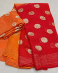 Pure Georgette Zari Saree