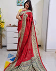 Digital printed Kashmiri silk saree