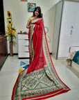 Digital printed Kashmiri silk saree