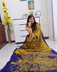 Digital printed Kashmiri silk saree