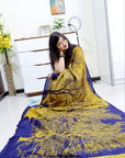 Digital printed Kashmiri silk saree