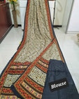 Digital printed Kashmiri silk saree