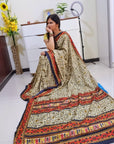 Digital printed Kashmiri silk saree