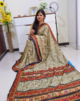 Digital printed Kashmiri silk saree