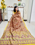 Digital printed Kashmiri silk saree