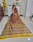 Digital printed Kashmiri silk saree